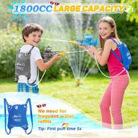 RACPNEL backpack water bag with 1800cc capacity for extended battles.