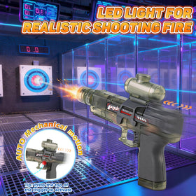 RACPNEL water gun with LED muzzle flash for glow effects during play.
