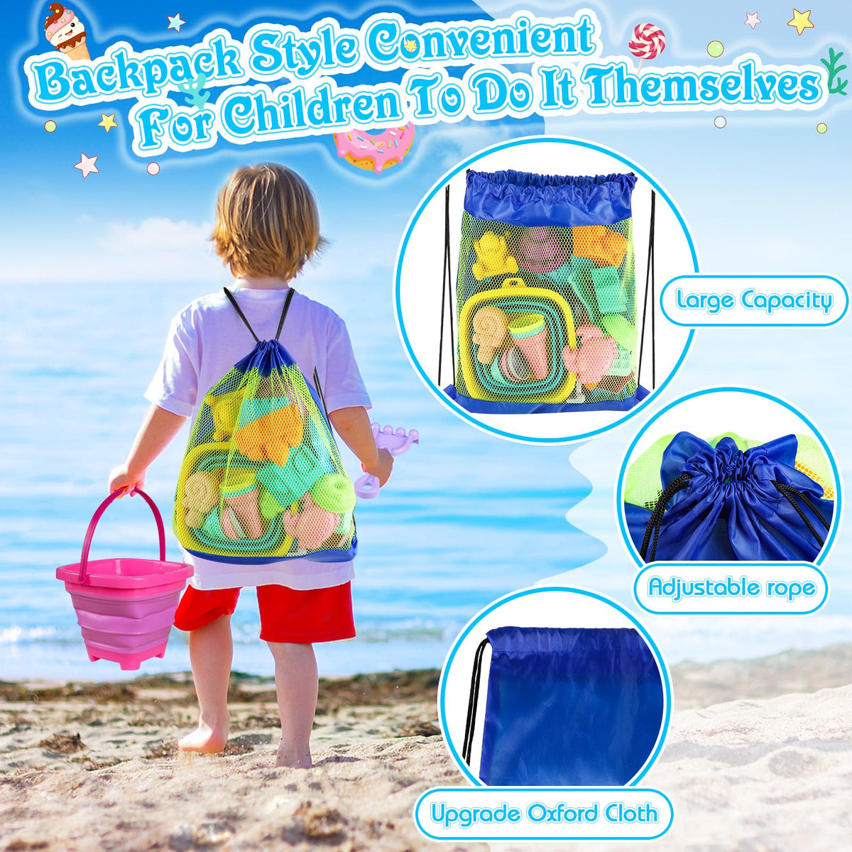RACPNEL ice cream and dessert molds spark pretend treats on the beach or sandbox.