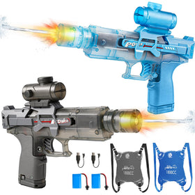 RACPNEL two-pack electric water guns ready for summer battles (front view).