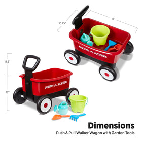 Radio Flyer baby walker with stable base helps toddlers build balance.