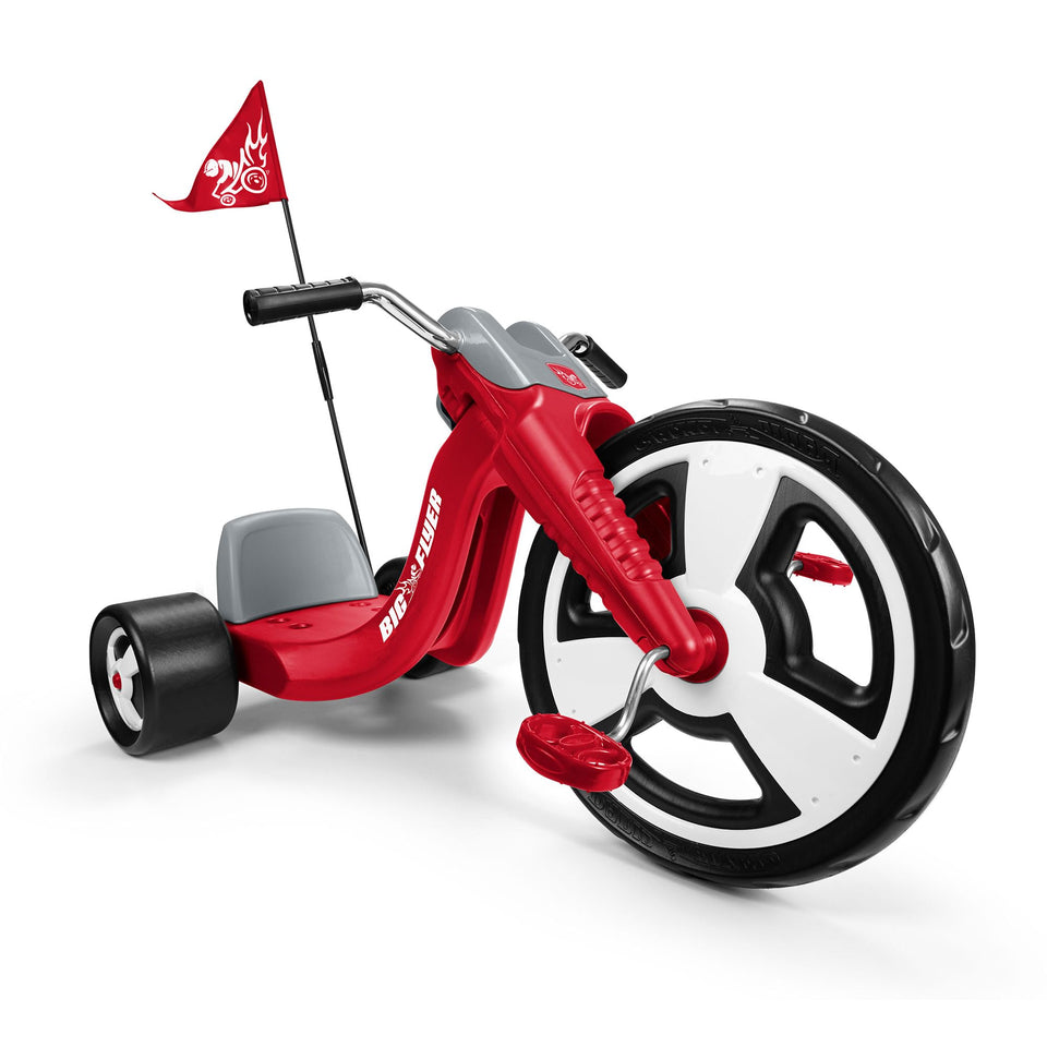 Radio Flyer Big Flyer Sport with 16-inch front wheel for smooth starts