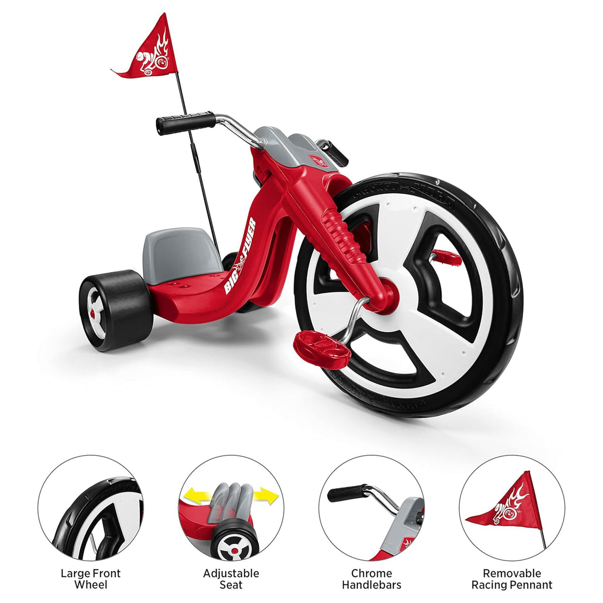 Radio Flyer Big Flyer Sport showcases bold chopper-style design for confident rides