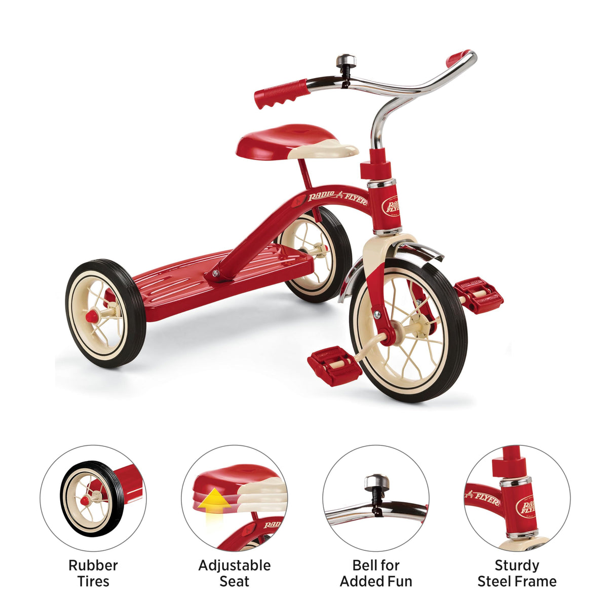 Radio Flyer adjustable seat grows with your child