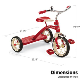 Radio Flyer rubber tires for smooth, quiet outdoor rides