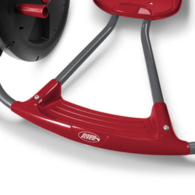 Radio Flyer Cyclone supports kids up to 69 lb for safe adventures.