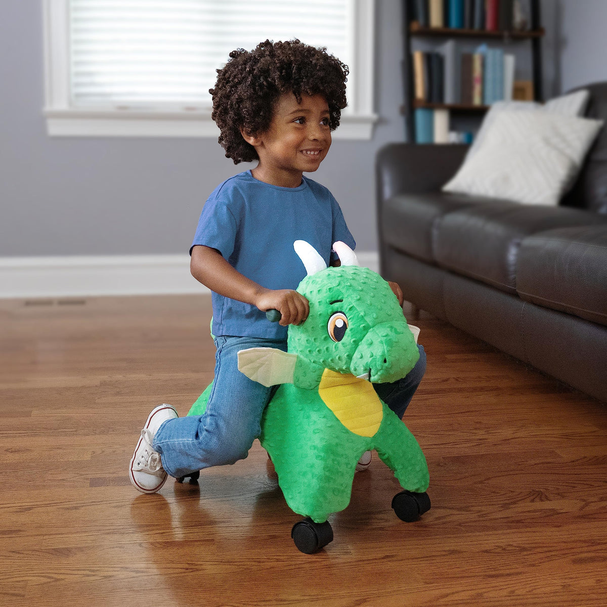 Radio Flyer Jade crinkle wings provide multisensory fun during adventures.