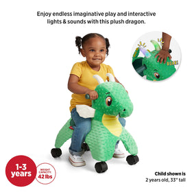 Radio Flyer Jade soft plush face adds cuddly comfort after rides.