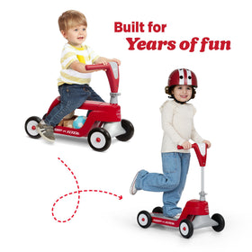 Adjustable handlebars grow with your child for longer use and comfort.