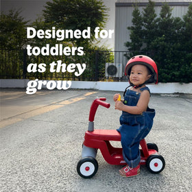 Scoot 2 transforms into four-wheel scooter for growing balance and confidence.