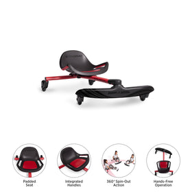 Stingray Pro 360-degree caster wheels enable smooth spins