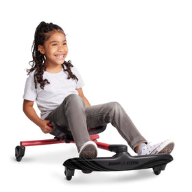 Radio Flyer Stingray Pro foot bar offers secure footing