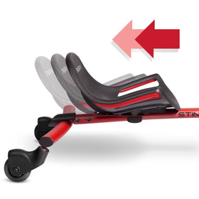 Solid steel frame delivers durable, stable rides