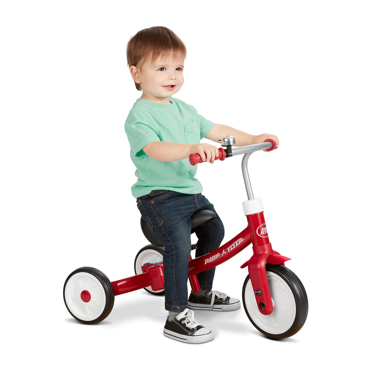 Radio Flyer Triple Play Trike ride-on mode boosts early confidence and coordination