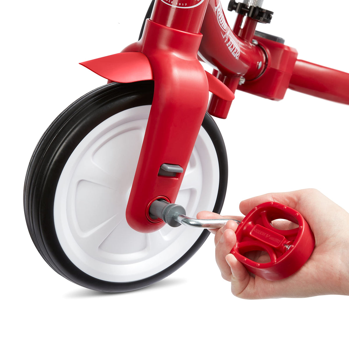 Radio Flyer Triple Play Trike sturdy steel frame endures daily adventures