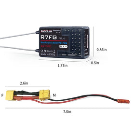 Radiolink 2.4GHz surface radio delivers reliable range for outdoor RC use.