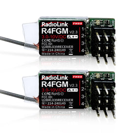 Radiolink R4FGM mini receiver for compact RC cars.