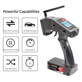 Radiolink RC6GS V3 gyro receiver R7FG stabilizing steering for precise drifting.