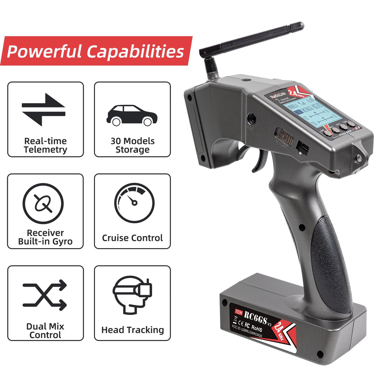 Radiolink RC6GS V3 R7FG receiver with built-in gyro