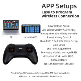 Radiolink T8S mode 2 left-hand layout is ergonomic for beginners.