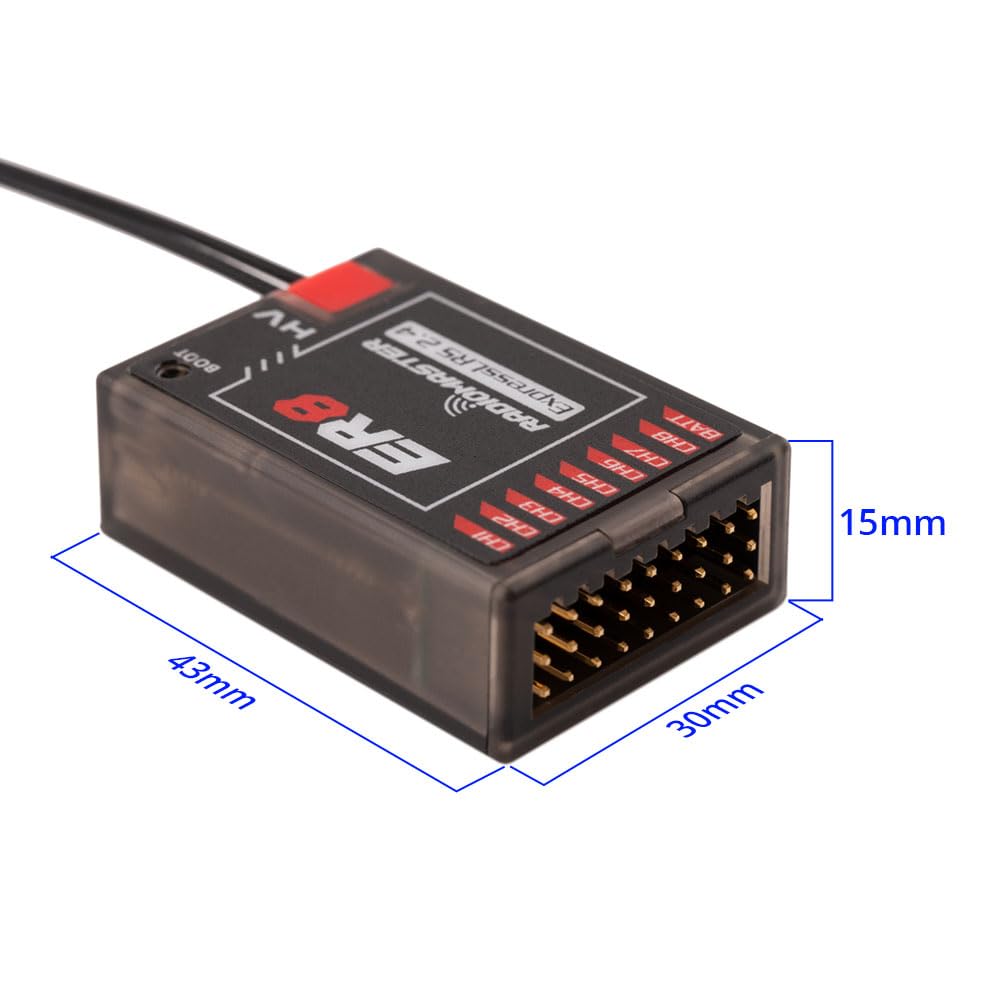ER8 8-channel PWM output powering multiple servos precisely