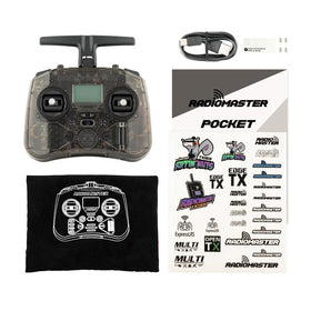 Mode 2 layout on Radiomaster Pocket Charcoal supports common throttle position.