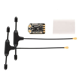 RadioMaster RP3 ELRS nano receiver in FPV frame for range stability.