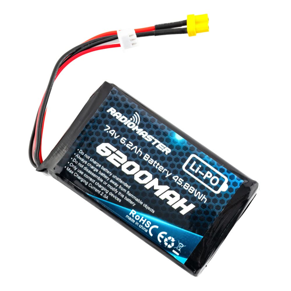 Radiomaster SoloGood 6200mAh battery with XT30 connector for extended sessions.