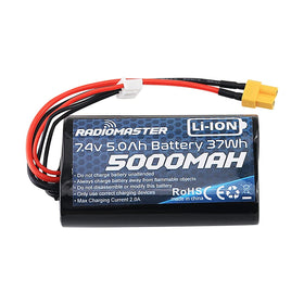 RADIOMASTER TX16S battery 5000mAh top view showing compact form for extended sessions