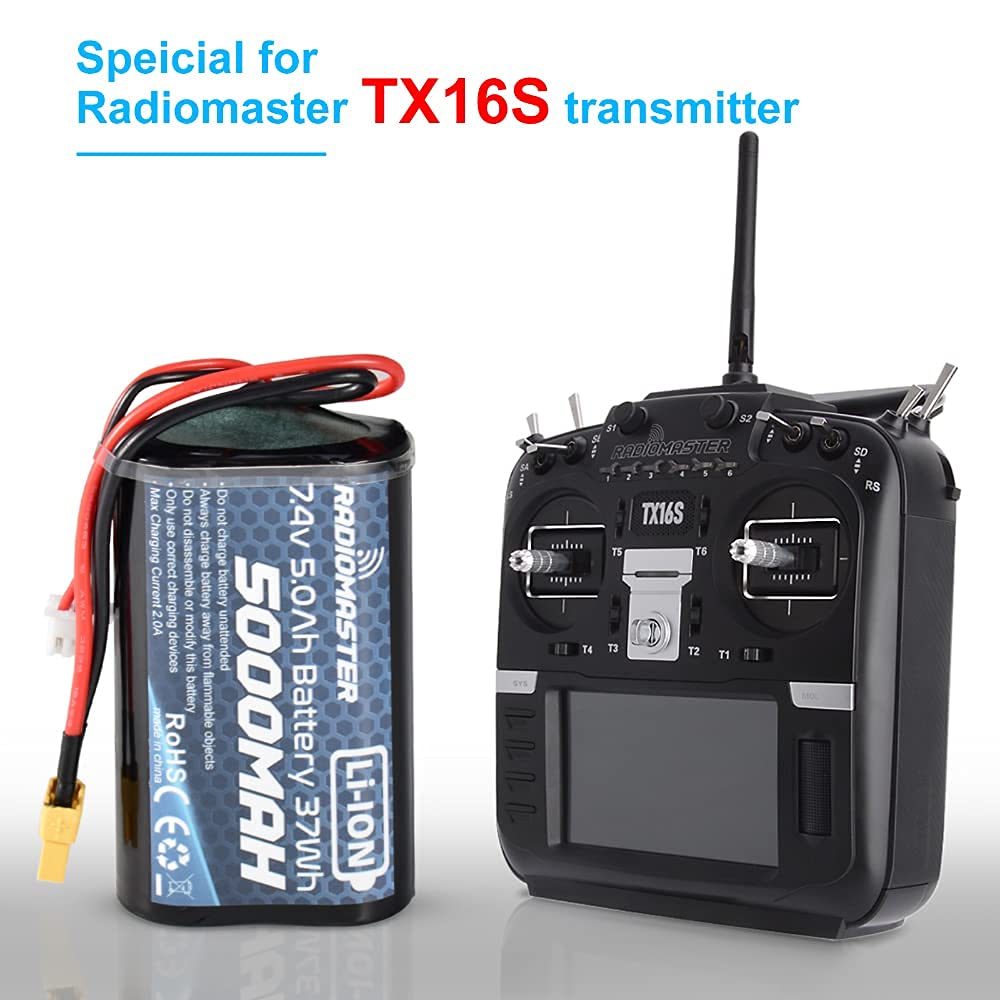 Charging tips for RADIOMASTER TX16S battery using Li-ion mode and safe currents