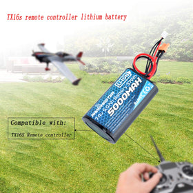 RADIOMASTER TX16S battery with XT30 and JST-XH connectors for versatile charging