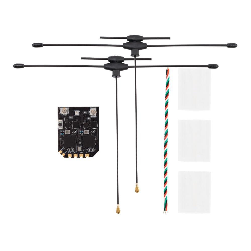 Radiomaster XR4 Gemini Xrossband receiver with dual-band capability for stable links
