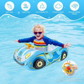 RADSHSP toddler floaties feature deep seat and back cushion for comfortable stability