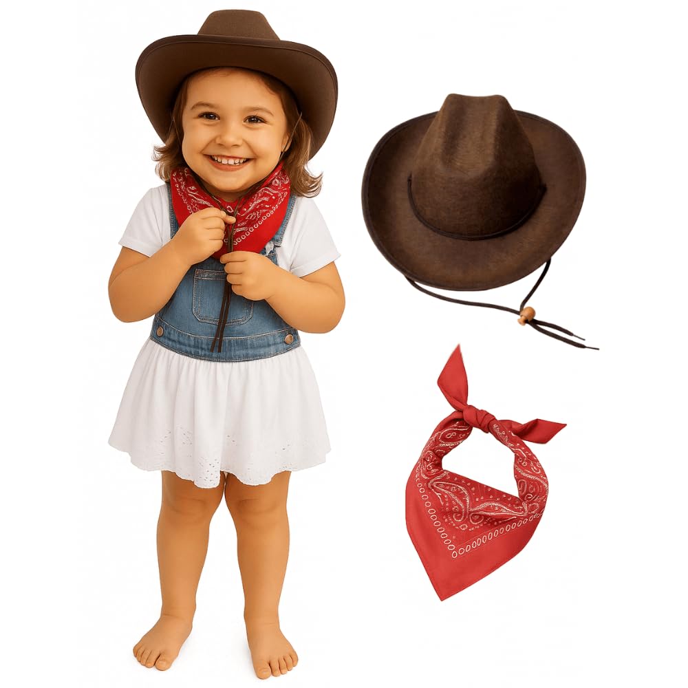 Raeline Kids toddler cowboy hat for imaginative play and Western flair.