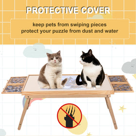 Ragozonery Yacona Puzzle Board cover protects pieces from pets and dust