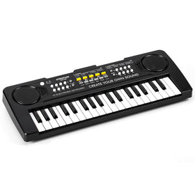 Raimy 37 Keys keyboard, front view, portable design for kids