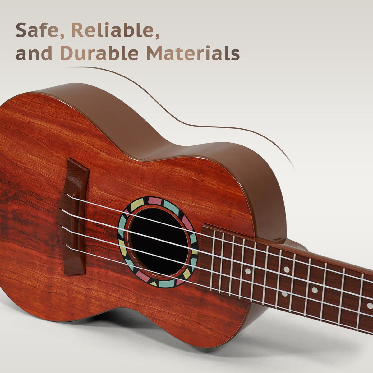 Raimy guitar close-up on strings highlighting authentic tone at small scale.