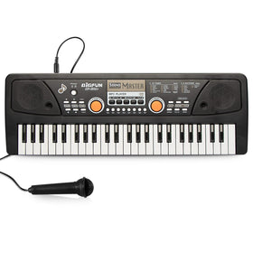 Raimy piano keyboard 49 keys front view for early music exploration.