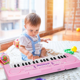 Raimy portable kids keyboard is easy to carry for on-the-go learning.