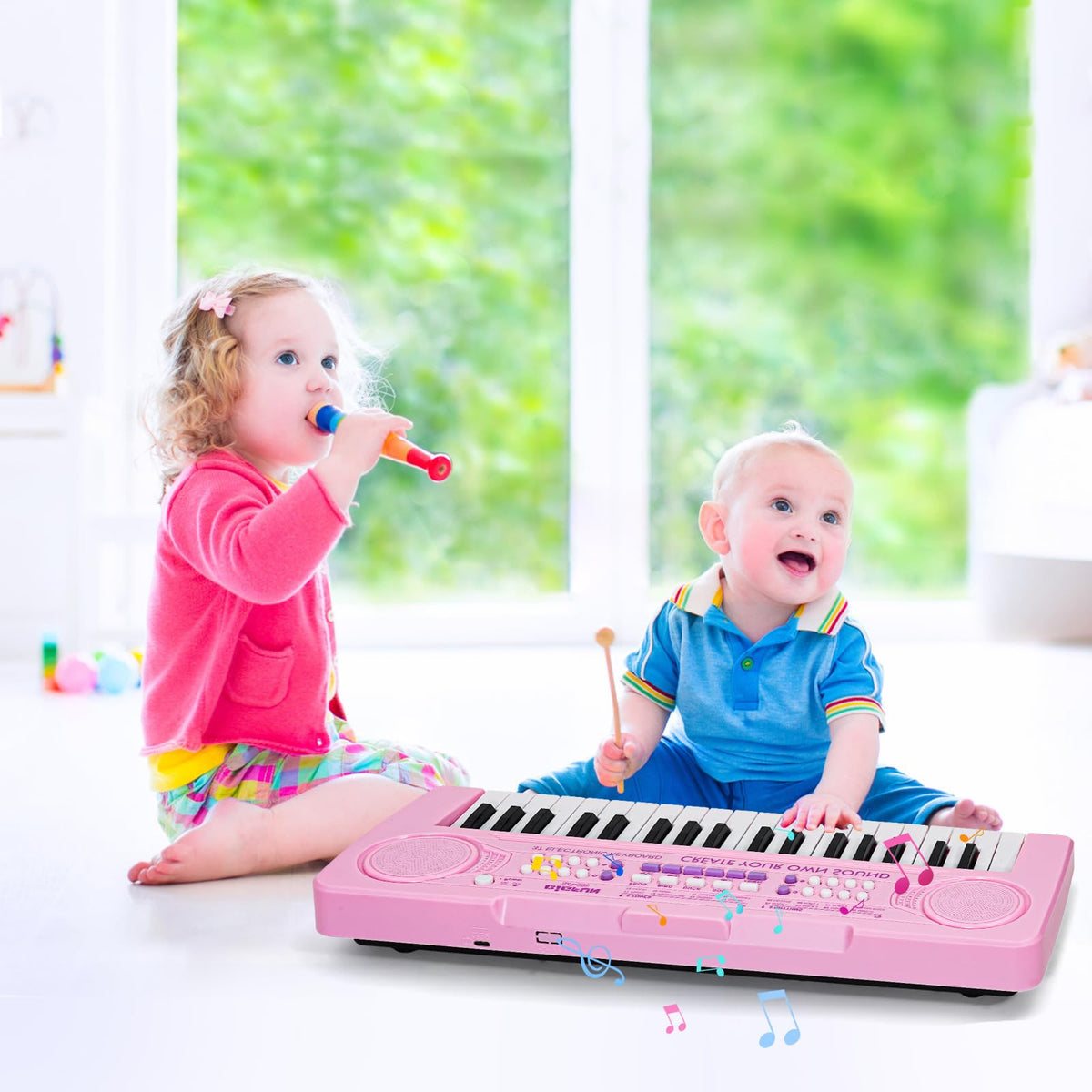 Raimy small-fingers key design supports comfortable, safe play.
