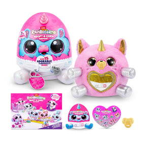 Rainbocorns Adopt-A-Corn kitten in diaper egg, ideal for imaginative unboxing and play.