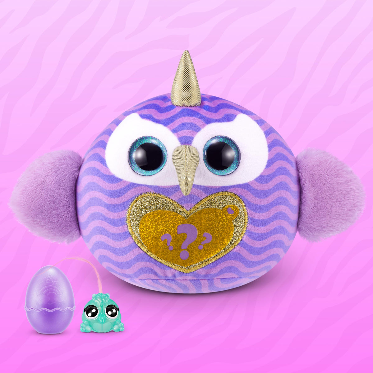 Rainbocorns Boo-Boocorn long-tail figure adds playful detail inside the egg