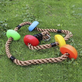 Rainbow Craft obstacle course rope for ninja warrior setups in the backyard
