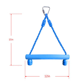 Rainbow Craft green trapeze bars for an engaging ninja gym setup.
