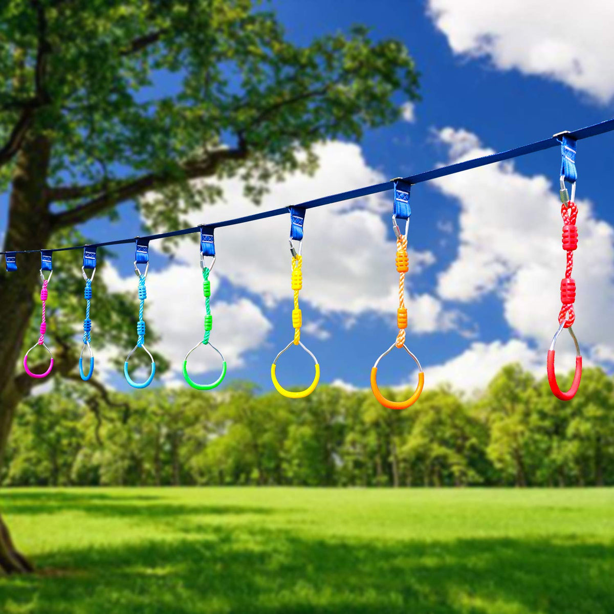 Rainbow Craft plastic-covered rings close-up highlighting comfortable grip