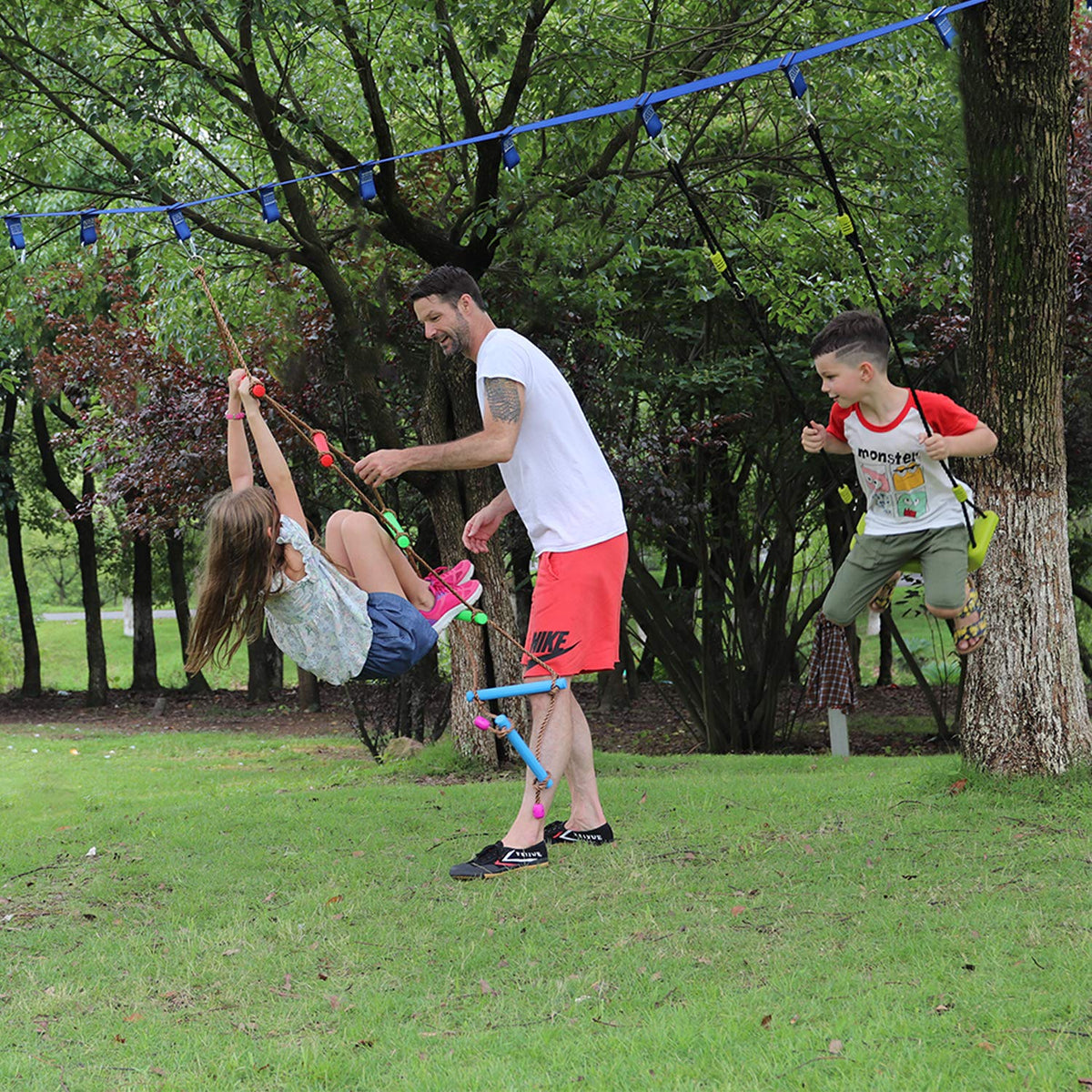 Rainbow Craft polypropylene rope for durable outdoor use.