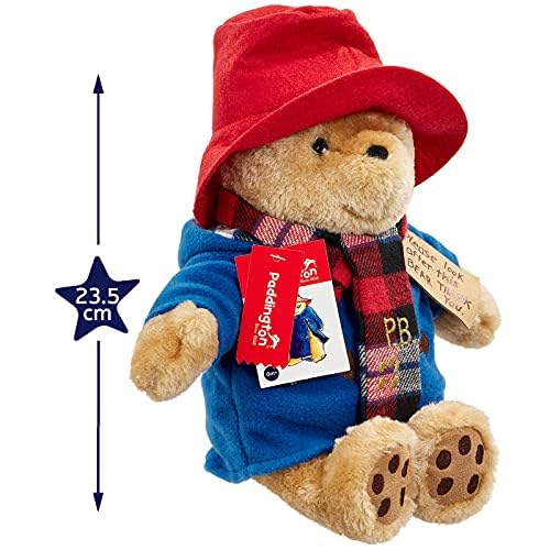 Rainbow Designs Paddington Bear with tartan scarf, nostalgic detail for storytelling play.