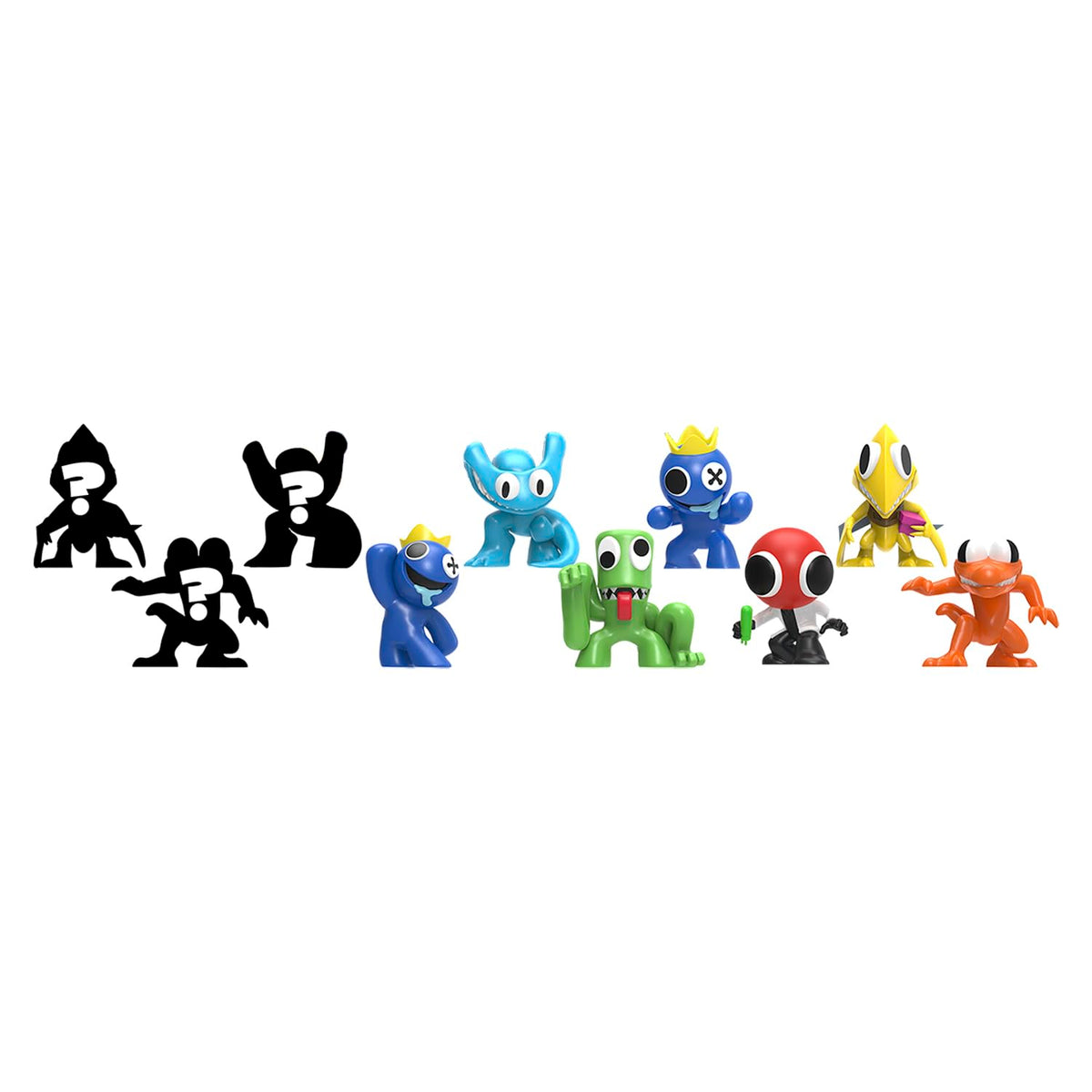 Rainbow Friends collector set dynamic poses highlight action-ready figures.