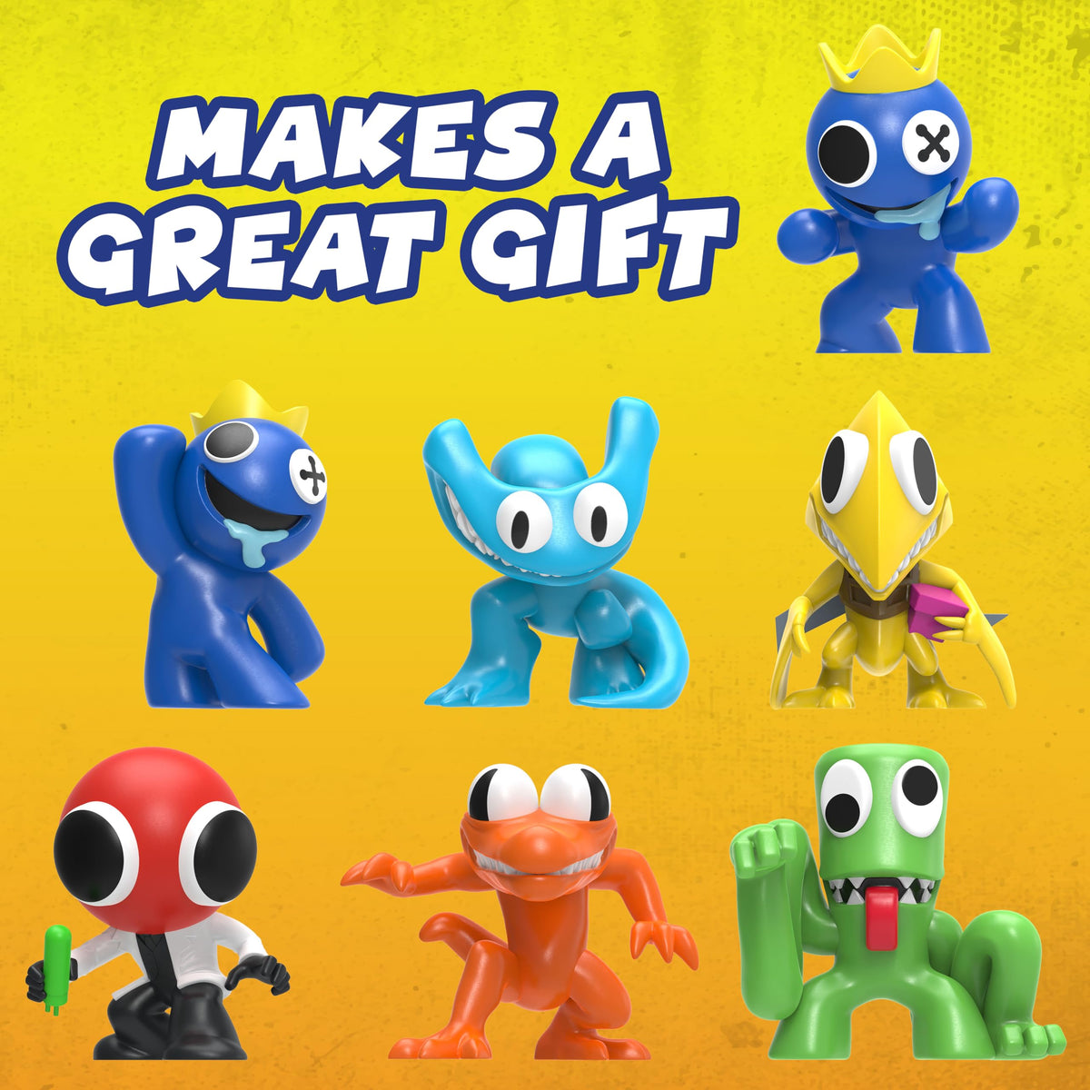 Rainbow Friends figure variety supports mix-and-match play and collection.