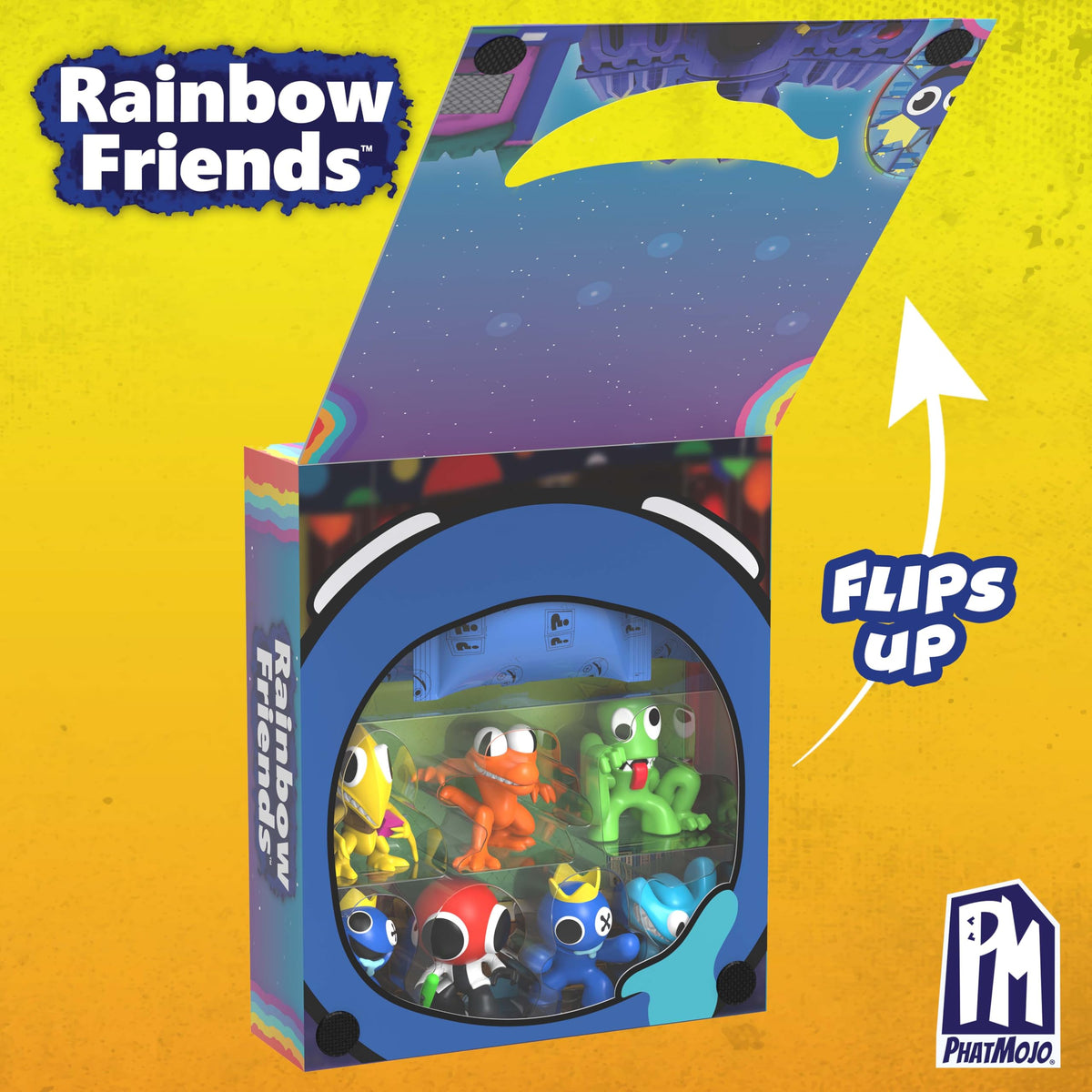 Rainbow Friends Series 2 mystery figures add surprise elements for unboxing fun.